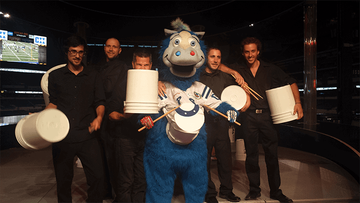 Colts and the Bucket Drummers