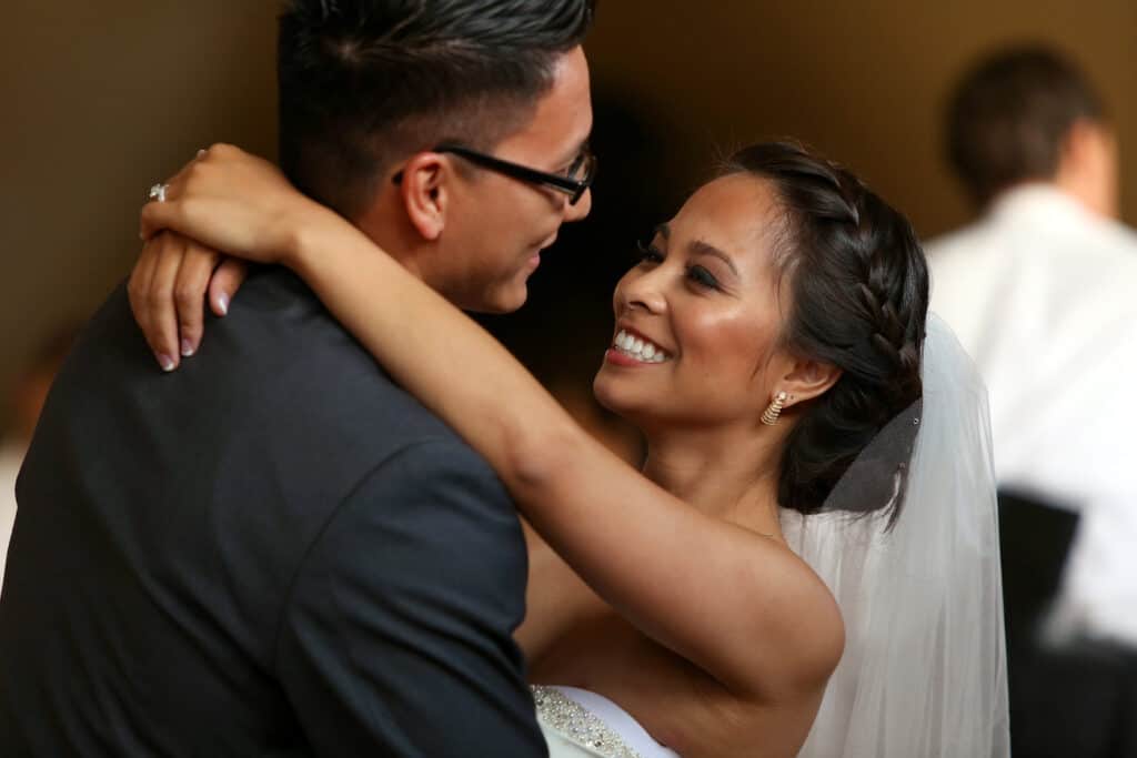 Bride and grooms first dance